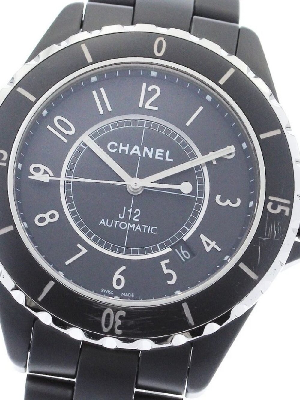 CHANEL J12 H3131 Matte Black Ceramic 42MM Automatic Men's Watch_880232